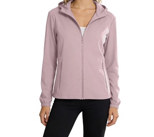 Wholesale Women's Softshell <b>Jacket</b> Women Softshell <b>Jacket</b> Lightweight Durable Breathable Finished Hooded Design for Travel - Product Image 1
