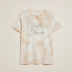 New Summer Tshirt Fashion Casual Women's <b>Short</b> <b>Sleeved</b> T-shirt Rhinestone Loose <b>Top</b> <b>Ladies</b> Bottom Shirt - Product Image 1