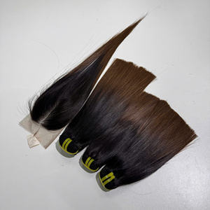 ผมตรงจากกระดูกของชาวเวียดนามสำหรับผู้หญิงผิวดำปลายต่อผมสีน้ำตาล - Product Image 6