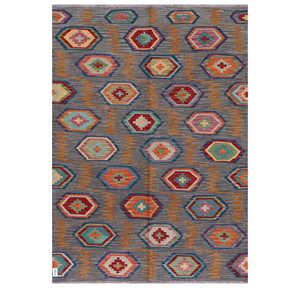 พรมกิลิมไมมาณา อัฟกานิสถาน ขนาด 209 x 151 ซม. พรมและชุดพรมแบบดั้งเดิมของชาวอัฟกัน - Product Image 1