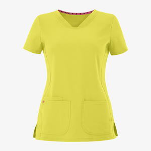 Tops médicaux pour femmes, jersey médical à manches courtes, 100% polyester, mode, uniforme d'infirmière - Product Image 5