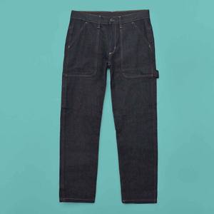 Jeans vintage brodés décontractés à logo personnalisé pour hommes et femmes, coupe droite mi-haute en polyester, style streetwear, pour fêtes et usage quotidien, collection 2026 - Product Image 3