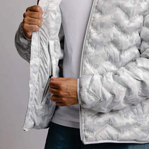 Chaqueta de plumón de ganso 700 para hombre, versión americana personalizada, Abrigo acolchado impermeable de invierno 2023, chaquetas acolchadas de diseñador de burbujas - Product Image 3