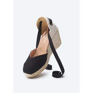 Sandali con zeppa in tela espadrillas - Product Image 6