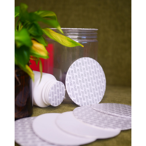 Vietnam Manufacturer's Die Cut Foam Seal Liners Good Choice Pressure Sensitive <b>Bottle</b> <b>Stopper</b> Paper Laminated Lid for Storing - Product Image 5