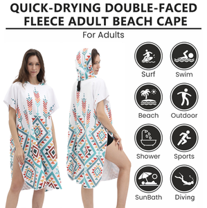 2025 Disposable Sustainable Microfiber Turkish Quick Dry Antimicrobial Eco-Friendly <b>Hooded</b> Bath Poncho Factory Direct - Product Image 4