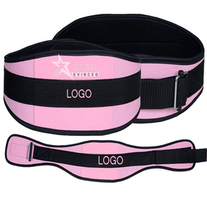 Venta al por mayor de logotipo personalizado de neopreno de nailon para gimnasio, cinturón de levantamiento de pesas, equipo de entrenamiento físico ajustable para levantamiento de pesas a la venta - Product Image 4