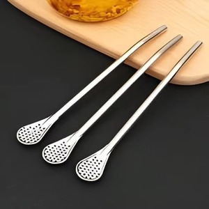 2k25 High Quality <b>Reusable</b> Stainless Steel Bar Spoon Stirrer Wholesale Customized Design for Mixing and Layering Drinks Item - Product Image 2