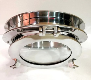 คลองเรือ Porthole หน้าต่างเงินนิกเกิลประตูหน้าต่างกระจก Porthole ตกแต่งบ้าน - Product Image 3