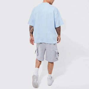 Camiseta Urbana para Hombre, 100% Algodón, Hombros Caídos y Corte Holgado con Opción de Dobladillo con Abertura Lateral para Uso Diario, Venta al por Mayor - Product Image 4