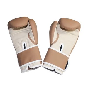 Guantes de boxeo deportivos de cuero genuino negro de alta calidad, guantes de boxeo impermeables MMA - Product Image 2