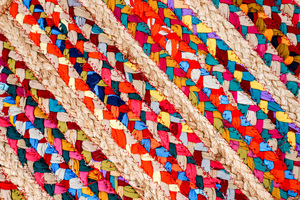 Set de table en jute tressée et coton recyclé 40 x 60 cm, vaisselle écologique, vente en gros, export, naturel - Product Image 4