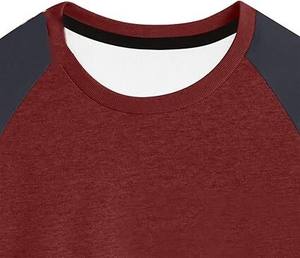 เสื้อยืดแขนยาวผ้าคอตตอน100% สำหรับผู้ชายระบายอากาศได้ดีแห้งเร็วชุดฝึกเล่นกีฬาในยิมปรับแต่งได้คุณภาพสูง - Product Image 5