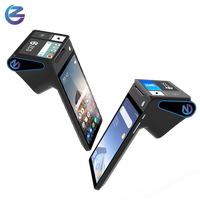 Z108 Android 14 Dispositivo POS de tableta de doble pantalla con pantalla táctil de 8 "Lector NFC Código QR Escáner de código de barras Impresora POS Terminal