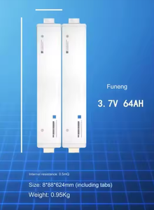 Células Farasis de iones de litio 3,7 V Nmc, celda de bolsa Lipo <span class=keywords><strong>64AH</strong></span>, celda de batería, almacenamiento Solar, batería de bicicleta eléctrica para <span class=keywords><strong>coche</strong></span> eléctrico - Product Image 3
