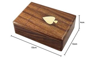 Caja de tarjetas de madera clásica de diseño nuevo y de tendencia para celebraciones de aniversario que agrega un toque atemporal y elegante a la fiesta - Product Image 2