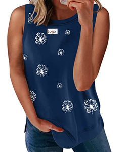 Hot Selling Women's Scoop Neck Tank <b>Tops</b> Knit Shirts Casual Loose Sleeveless Camis Sweater Blouses From Bangladesh - Product Image 3