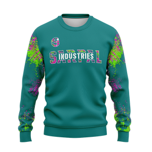 Sudadera de cuello redondo de peso pesado con logotipo personalizado para hombre, sudaderas con capucha y sudaderas para niños y lavado ácido para hombre, sudadera personalizada - Product Image 1