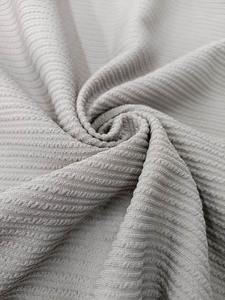 Tejido de punto con volantes Premium poliéster Spandex antiestático resistente al encogimiento estirable proveedor textil duradero al por mayor - Product Image 5