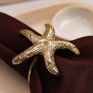 Rond de serviette en laiton de qualité supérieure Design exclusif pour la décoration de table de mariage et de fête impressionne les invités à la table à manger - Product Image 3