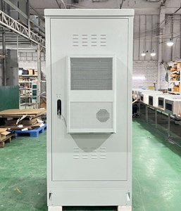 42u al aire libre de metal <span class=keywords><strong>UPS</strong></span> batería gabinete de energía solar gabinete de telecomunicaciones eléctricas con aire acondicionado - Product Image 3