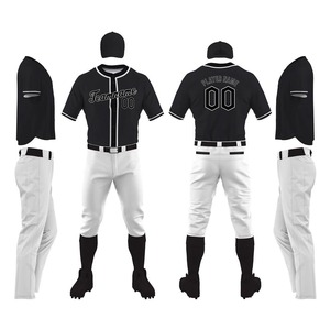 Uniformes de Béisbol Personalizados de Alta Calidad con Logotipo Impreso, Venta al por Mayor, Color Sólido, Antibacterianos, 220g, Hechos de Poliéster, Mejor Precio Razonable - Product Image 6