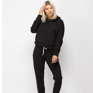 Chándal personalizado informal para mujer, servicio OEM, gran oferta, conjunto de joggers transpirables con capucha para invierno, atuendo deportivo personalizado barato - Product Image 1