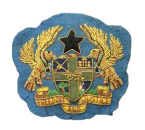 Logo du client Logo de broderie à la main de haute qualité Offre Spéciale nouvelle forme badges dorés - Product Image 1