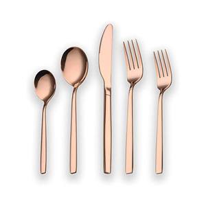 Venta al por mayor directa India Metal Cuchara Tenedor Cuchillo Oro Rosa Cubiertos Acero Inoxidable Hotel Cubiertos Set para Boda Cena Fiesta Uso - Product Image 4