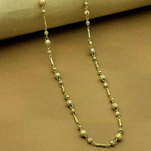 Vente en gros 14K 18K 24K Micro chaîne de boule de tuyau en laiton plaqué or Design à la mode pour les commandes en gros de fête Bienvenue - Product Image 1