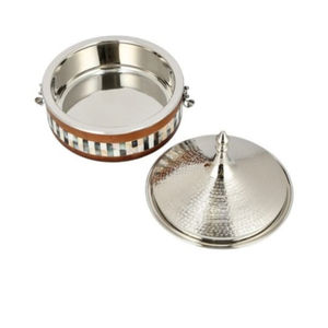 Pot de service alimentaire organisateur de cuisine chauffe-plats islamique décor à la maison casserole plat à friction en acier inoxydable pour décor de Ramadan - Product Image 5