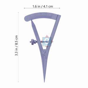 Calibre Castroviejo en acier inoxydable de haute qualité, droit, manuel, portée de mesure de 7 cm, 0-20 mm, utilisation hospitalière - Product Image 3