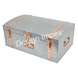 กล่องเก็บของตกแต่งขนาดใหญ่ กล่องโลหะทำมือ กระเป๋าเดินทางอเนกประสงค์ กล่องเก็บของสไตล์ทันสมัย ของขวัญ ราคาโรงงาน MOQ ต่ำ - Product Image 2