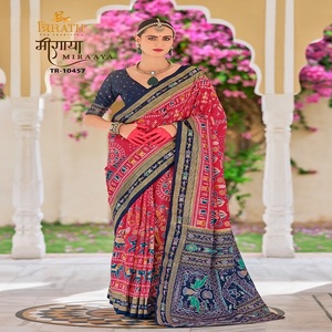 Robe attrayante la plus tendance et de qualité supérieure Mercerizer Sigma Silk Saree Blouse avec imprimé Work Wole Sale Factory Supplier - Product Image 1