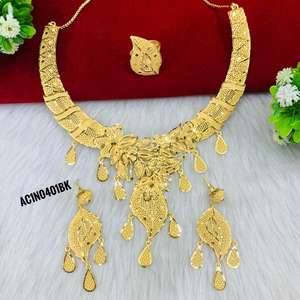 Ensemble collier long plaqué or en ligne - Product Image 4