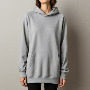 Oversize High Quality Women Hoodie Fleece Drop Shoulder Oversize <b>Long</b> Sleeve Pullover Hoodies <b>Sweatshirts</b> <b>Ladies</b> - Product Image 3