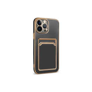 Étui Porte-Cartes en Silicone Premium pour iPhone 12 Pro, Coque Arrière Protectrice Fine Antichoc Style Ins A53 A22 A12 A32 Vente au Détail - Product Image 4