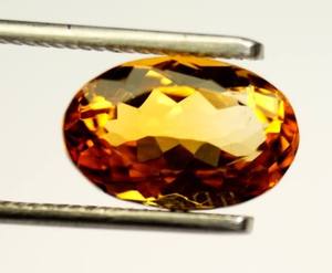 Piedra Preciosa de Citrino Natural Facetada de 12x10 mm - Piedra Suelta de Citrino de Forma Ovalada - Increíble Color y Corte, Piedra Grande para Anillo - Product Image 4