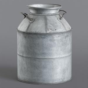 Boîte de lait galvanisée de ferme rustique avec finition grise antique parfaite pour la décoration extérieure de jardin de maisons de cuisines - Product Image 6