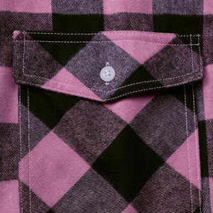 Classique hommes automne décontracté Tartan Plaid tricoté 100% coton Anti-rides à manches longues chaud flanelle chemise boutonnée - Product Image 4