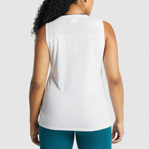 Débardeurs de course pour femmes sur mesure, très tendance, OEM, haut de gamme, à coupe ouverte, pour le yoga et l'entraînement, séchage rapide et respirants - Product Image 2