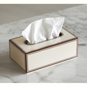 Boîtes à mouchoirs adaptées Décoration intérieure élégante Salle à manger parfaite Bureau Réception Artistique Fait à la main Bois Métal Personnalisable - Product Image 3