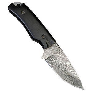 Cuchillo desollador de acero de Damasco de estilo tradicional, ideal para campistas, trabajadores al aire libre y coleccionistas, cuchillo desollador de acero de Damasco - Product Image 1