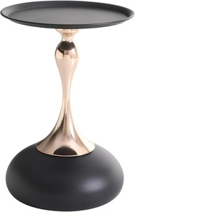 Mesa auxiliar pequeña redonda para espacios pequeños, mesa auxiliar de pedestal moderna para sala de estar - Product Image 1