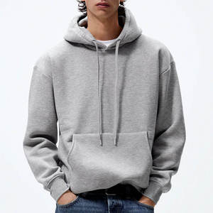 Hombres de algodón de lujo de calidad de peso pesado sudaderas con capucha de gran tamaño francés Terry polar en blanco de gran tamaño personalizado impresión logo Sudadera con capucha para hombres - Product Image 1