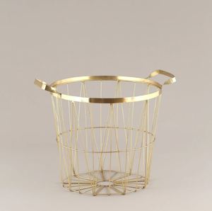 Creative Steel Wire Storage <b>Basket</b> Fruits Vegetable <b>Eggs</b> Laundry Storage <b>Basket</b> Household for Bedroom Clothes Home Kitchen 2024 - Product Image 1