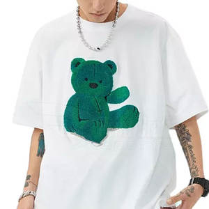 T-shirts brodés pour hommes de haute qualité fabriqués au Pakistan Motif imprimé en tissu tricoté léger et respirant - Product Image 1