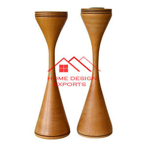Accesorios de madera portavelas Morden Decoración de mesa para el hogar portavelas para el hogar Hotel sala de estar café decoración superventas - Product Image 2