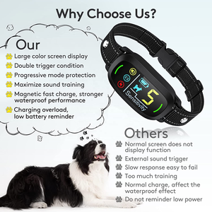 Collar de choque para perros directo de fábrica, dispositivo disuasorio recargable para ladridos de perros con 3 modos efectivos para perros de todas las razas - Product Image 4