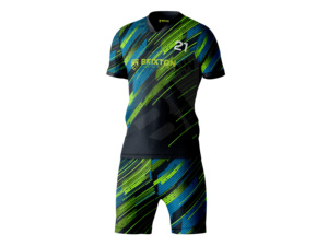 Kit de maillot de football personnalisé OEM de haute qualité ensemble complet d'uniformes de football avec technique de coupe automatisée pour les équipes - Product Image 3